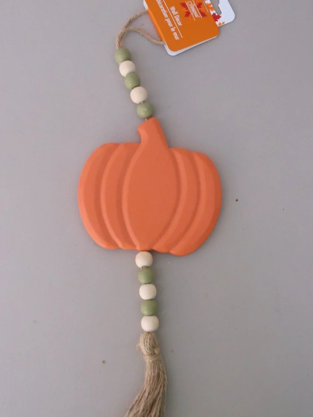 NWT Halloween Window Clings (4 Sheets) + Wooden Pumpkin Wall Decor Bundle